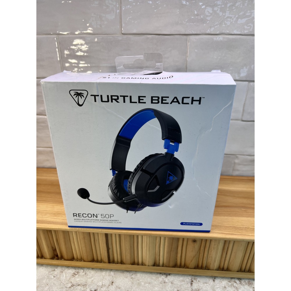 Turtle Beach Recon 50P Wired Gaming Headset PlayStation PS5, PS4 Black Blue